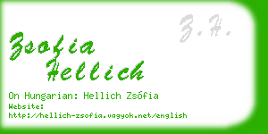 zsofia hellich business card
